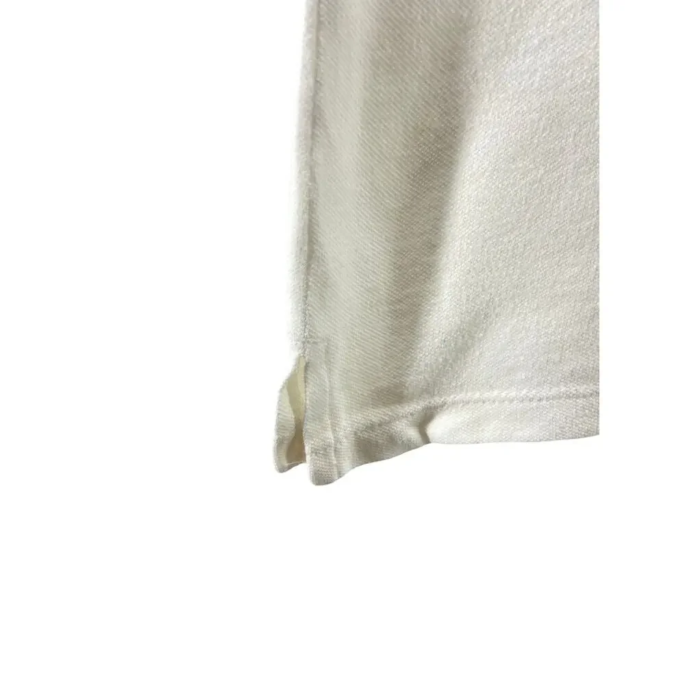 Old Navy Girls' White Short Sleeve Polo Shirt Youth Size Medium/8